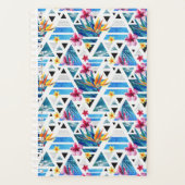 Geometrische tropische bloemen planner (Voorkant)