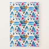 Geometrische tropische bloemen planner (Achterkant)