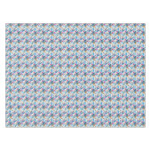 Geometrische tropische bloemen tafelkleed (Voorkant (Horizontaal))