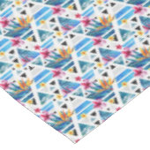 Geometrische tropische bloemen tafelkleed (Gekanteld)