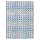 Geometrische tropische bloemen tafelkleed (Voorkant)