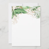 Geometrische tropische botanische botanische BBQ-B Kaart (Achterkant)