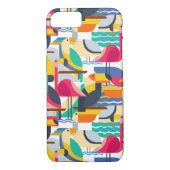 Geometrische tropische vogels Case-Mate iPhone case (Achterkant)