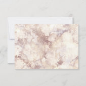 Geometrische trouwrsvp | faux goudmarmer RSVP kaartje (Achterkant)
