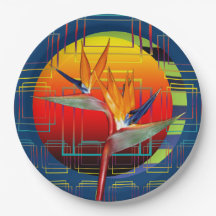 Geometrische tuin van de paradijsbloem