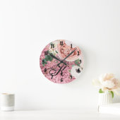 Geometrische tuinen met gepersonaliseerde wandklok (Huis)