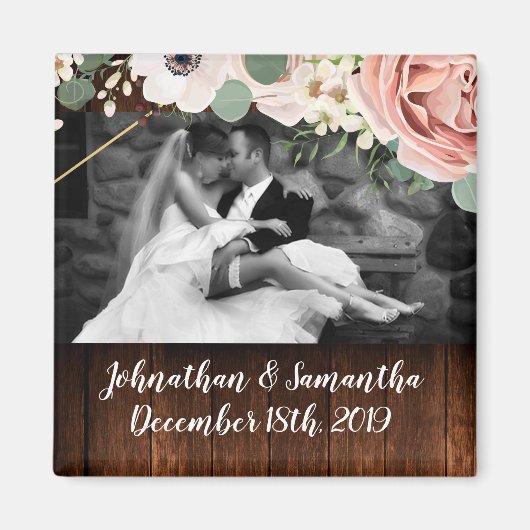 Geometrische tuinen Roos voor de persoonlijke foto Magneet (Voorkant)