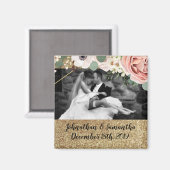 Geometrische tuinen Roos voor de persoonlijke foto Magneet (Voorkant / Achterkant)