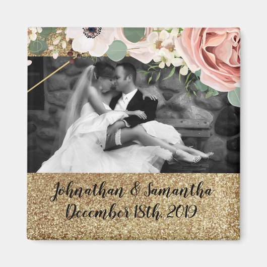 Geometrische tuinen Roos voor de persoonlijke foto Magneet (Voorkant)