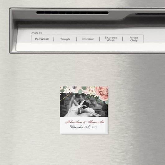 Geometrische tuinen Roos voor de persoonlijke foto Magneet (Insitu (Vaatwasser))