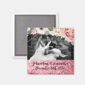 Geometrische tuinen Roos voor de persoonlijke foto Magneet (Voorkant / Achterkant)