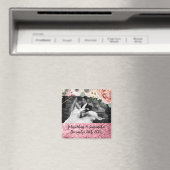 Geometrische tuinen Roos voor de persoonlijke foto Magneet (Insitu (Vaatwasser))