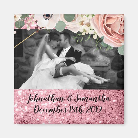 Geometrische tuinen Roos voor de persoonlijke foto Magneet (Voorkant)