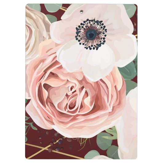 Geometrische tuinwijn, Roos Klembord (Achterkant)