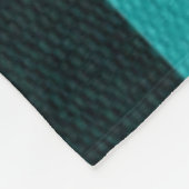 Geometrische Turquoise Black en Brown Fleece Deken (Hoek)