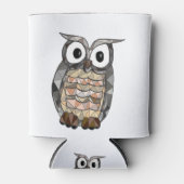 geometrische uil blikjeskoeler (Voorkant)