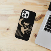 Geometrische uil met een maansikkel Case-Mate iPhone case