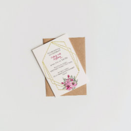 Geometrische uitnodiging voor de geboorte