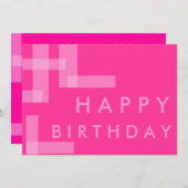 Geometrische uitnodiging voor de geboorte (Voorkant / Achterkant)