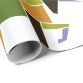 Geometrische Unicorn Modern Abstract Tangram Dier Cadeaupapier (Rol Hoek)