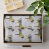 Geometrische Unicorn Modern Abstract Tangram Dier Tissuepapier (Geschenk)