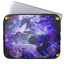 Geometrische Unicorn Space Laptop Sleeve