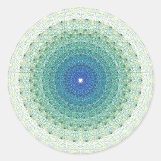 Geometrische uniforme polytoop in E8-coxetervlak Ronde Sticker (Voorkant)