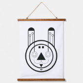 geometrische usagi-konijnendierenriem hangend wandkleed (Voorkant)