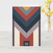 Geometrische vadersdag kaart (Gele Bloem)
