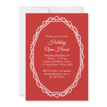 Geometrische vakantie Sparkle Open House Red