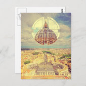 Geometrische Vaticaan St Peter's Square Basilica I Briefkaart (Voorkant / Achterkant)
