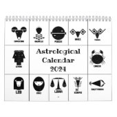 Geometrische Vedic Zodiac-12 Rashi in maand volgor Kalender (Hoes)