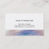 Geometrische veelhoek van moderne Waterverf Visitekaartje (Achterkant)