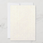 Geometrische veelhoekige bloemige huwelijksrepetit kaart (Achterkant)