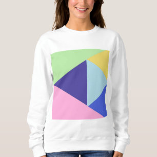 geometrische veelkleurige kunst trui
