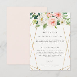 Geometrische veer Romance Details Kaart