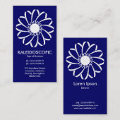 Geometrische ventilator 01 - Wit op de diepzeemach Visitekaartje (Voorkant / Achterkant)