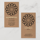 Geometrische ventilator 02 - karton visitekaartje (Voorkant / Achterkant)