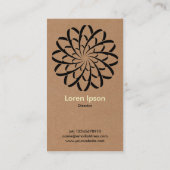 Geometrische ventilator 02 - karton visitekaartje (Achterkant)