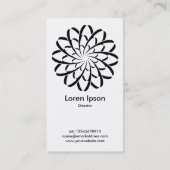 Geometrische ventilator 02 visitekaartje (Achterkant)