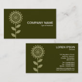 Geometrische ventilator - Khaki en Dk Olive Visitekaartje (Voorkant / Achterkant)