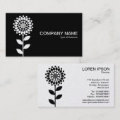 Geometrische ventilator - wisselende zonnen (goud) visitekaartje (Voorkant / Achterkant)