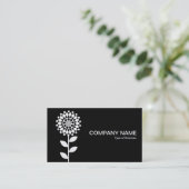 Geometrische ventilator - wisselende zonnen (goud) visitekaartje (Staand voorkant)