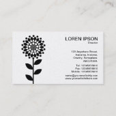 Geometrische ventilator - wisselende zonnen (goud) visitekaartje (Achterkant)