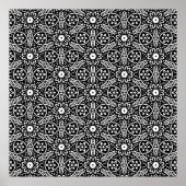 Geometrische ventilatorpatronen poster (Voorkant)