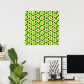 Geometrische ventilatorpatronen poster (Thuiskantoor)
