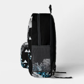 Geometrische verbeelding bedrukte rugzak (Rechts)