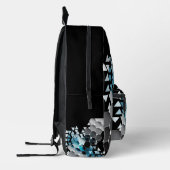 Geometrische verbeelding bedrukte rugzak (Links)