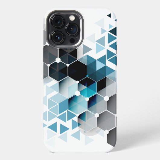 Geometrische verbeelding  iPhone hoesje (Achterkant)