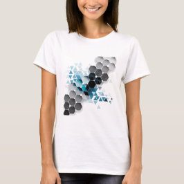 Geometrische verbeelding t-shirt